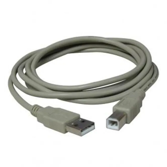 Główne zdjęcie produktu Kabel USB (2.0), USB A M- USB B M, 5m, šedý, Logo