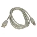 USB kabel (2.0), USB A M - USB B M, 5m, czarny, Logo