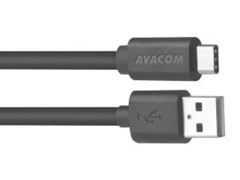 Główne zdjęcie produktu Kabel USB (2.0), USB A M- USB C M, 1m, černý, Avacom