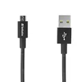 USB kabel (2.0), USB A M - microUSB M, 1m, reversible, czarny, Verbatim, box, 48863