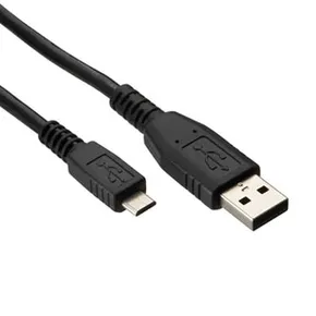 USB kabel (2.0), USB A M - microUSB M, 1.8m, czarny, Logo, blistr