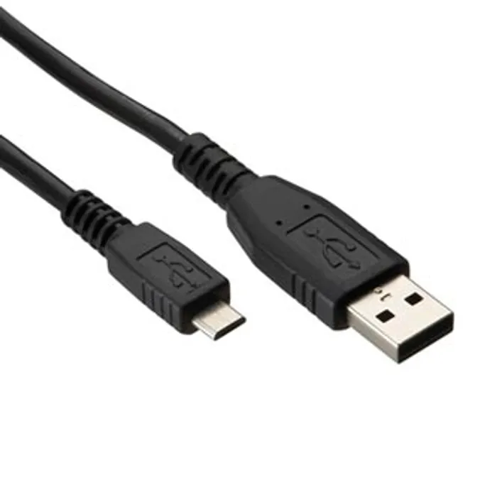 Główne zdjęcie produktu Kabel USB (2.0), USB A M- USB micro M, 1.8m, černý, Logo, blistr