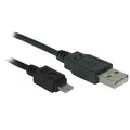 Następne zdjęcie produktu USB kabel (2.0), USB A M - microUSB M, 1.8m, czarny, Logo, blistr