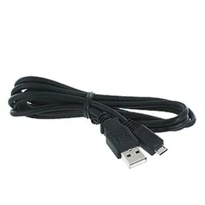 USB kabel (2.0), USB A M - microUSB M, 1m, czarny, Logo