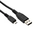 Kabel USB (2.0), USB A M-USB micro M, 3 m, czarny