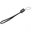 USB kabel (2.0), USB A M - miniUSB M, 0.3m, czarny, Logo, smycz do aparatu