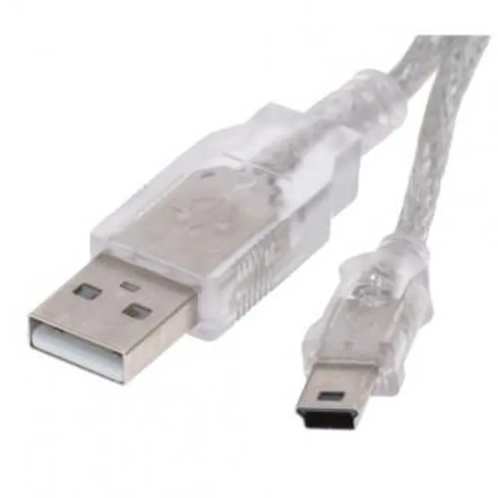 Główne zdjęcie produktu Kabel USB (2.0), USB A M- USB mini M (5 pin), 0.6m, černý
