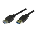 Przedłużacz USB (3.0), USB A M - USB A F, 1.8m, czarny