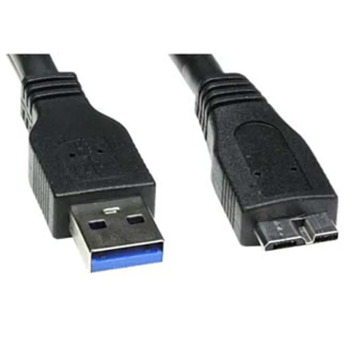 Główne zdjęcie produktu Kabel USB (3.0), USB A M- USB micro B M, 0.5m, černý