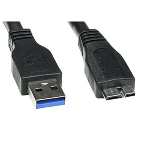 USB kabel (3.0), USB A M - USB micro B M, 2m, czarny, Logo, blistr
