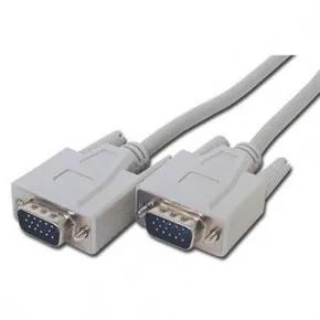 Video Kabel VGA (D-sub) M - VGA (D-sub) M, 3m, szara, Logo, blistr