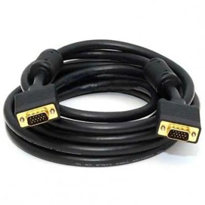 Główne zdjęcie produktu Kabel VGA (D-sub) M- VGA (D-sub) M, 5m, zlacené konektory, stíněný, černá