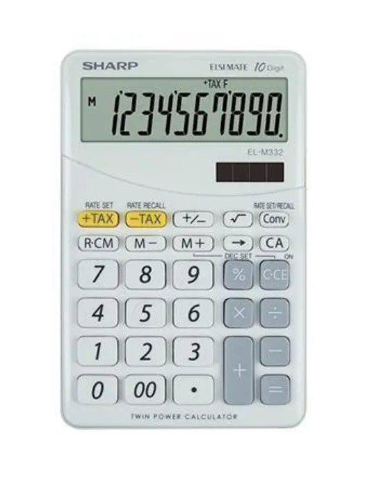 Główne zdjęcie produktu Kalkulačka stolní, "EL-M332BWH" 10 místný displej, SHARP