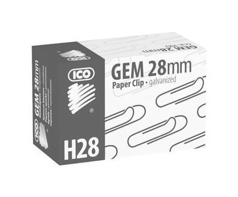 Główne zdjęcie produktu Kancelářské sponky, 28 mm, ICO