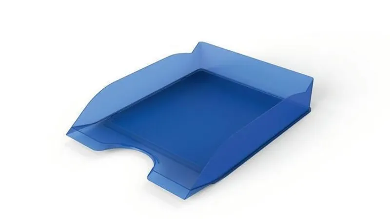 Główne zdjęcie produktu Kancelářský odkladač Durable Basic, transparentní - transp. modrá