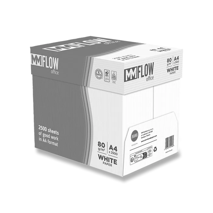 Główne zdjęcie produktu Kancelářský papír MM Flow Office A4, 80 g, 5 x 500 listů