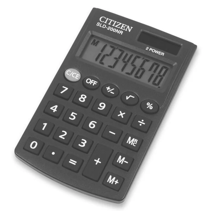 Główne zdjęcie produktu Kapesní kalkulátor Citizen SLD-200NR