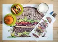 Kieszeń na sztućce do hamburgerów z białą serwetką [125 szt]