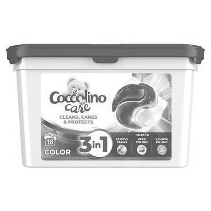 Główne zdjęcie produktu Kapsle na praní "Care Color", 18ks, COCCOLINO
