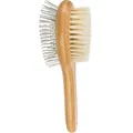 Następne zdjęcie produktu Pędzel dwustronny, włosie naturalne / włosie druciane, bambus 5 x 19 cm