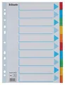 Kartonowe przekładki kolorów Esselte, A4, Mix kolorów