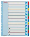 Tekturowe indeksy Esselte Mylar z przednią kartką wielokrotnego zapisu, A4 Maxi, Mieszane kolory