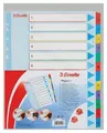 Tekturowe indeksy Esselte Mylar z przednią kartką wielokrotnego zapisu, A4 Maxi, Mieszane kolory
