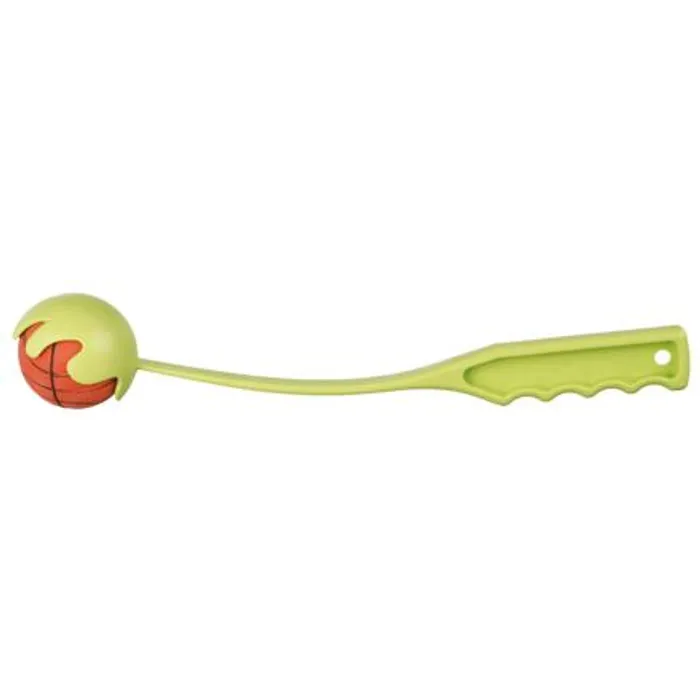 Główne zdjęcie produktu Katapult s mechovým gumovým míčem 6cm/30cm TRIXIE