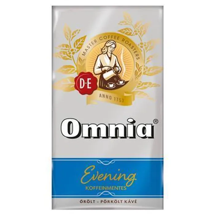 Główne zdjęcie produktu Káva mletá, pražená, vakuově balená, 250 g, DOUWE EGBERTS "Omnia Evening", bez kofeinu