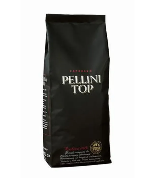 Główne zdjęcie produktu Káva zrnková, pražená, vakuově balené, 500 g, PELLINI "Top"