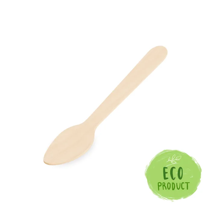 Główne zdjęcie produktu Kávová lžička ze dřeva 11 cm [10 ks]