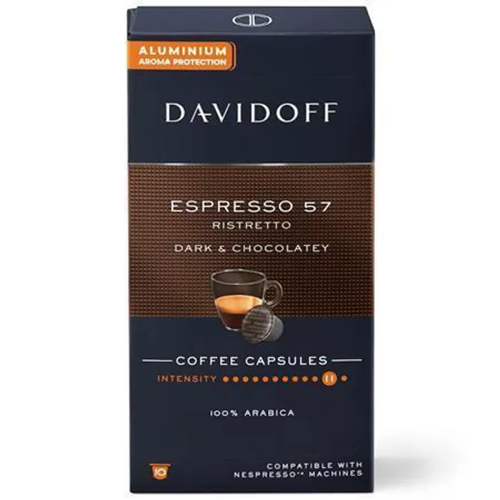 Główne zdjęcie produktu Kávové kapsle "Espresso 57", 10 ks, DAVIDOFF 522667