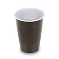 Kubek do kawy (PP) brązowo/biały średnica 70mm 180ml [100 szt]