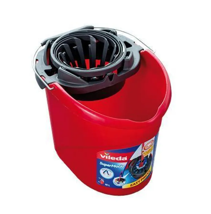 Główne zdjęcie produktu Kbelík se ždímacím košem, VILEDA "Supermop", červený