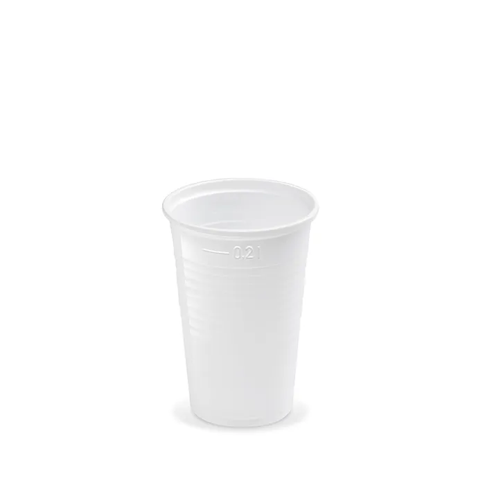 Główne zdjęcie produktu Kelímek bílý 0,2 l -PP- (průměr 70 mm) [100 ks]