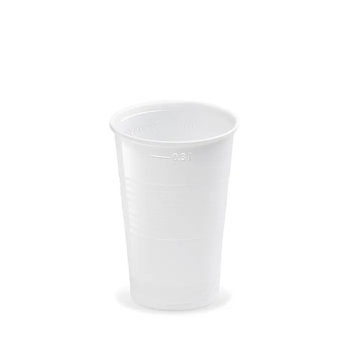 Główne zdjęcie produktu Kelímek bílý 0,3 l -PP- (průměr 78 mm) [100 ks]