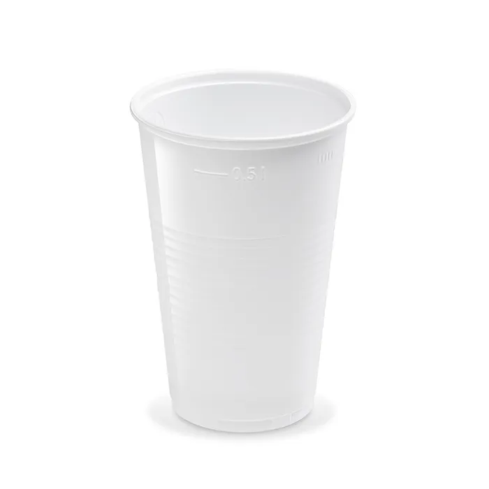 Główne zdjęcie produktu Kelímek bílý 0,5 l (PP) [10 ks]