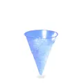 Kubek rożek BLUE CONE 115 ml -PP- (średnica 70 mm) [1000 szt.]