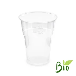 Kubek (PLA) przezroczysty średnica 102mm 0,5L [50 szt]