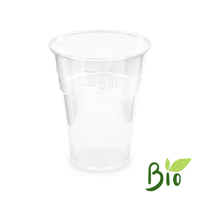 Główne zdjęcie produktu Kelímek (PLA) průhledný O102mm 0,4L/0,5L [50 ks]