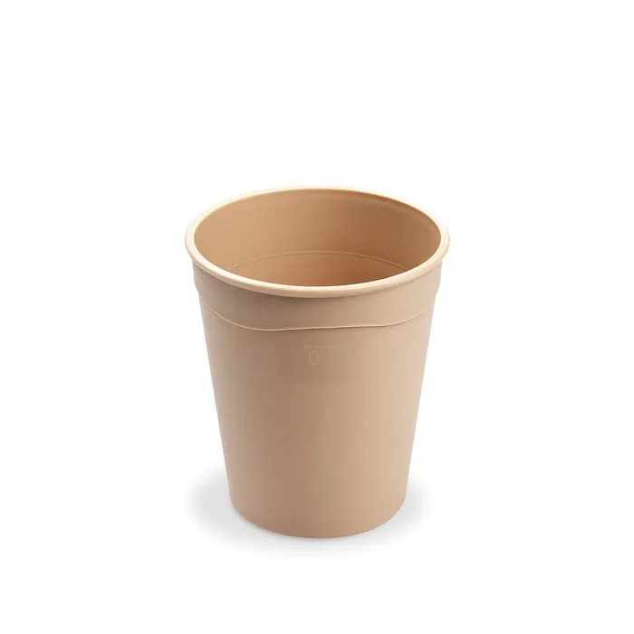 Główne zdjęcie produktu Kelímek (PP) vratný krémový průměr 80mm 0,2L [10 ks]