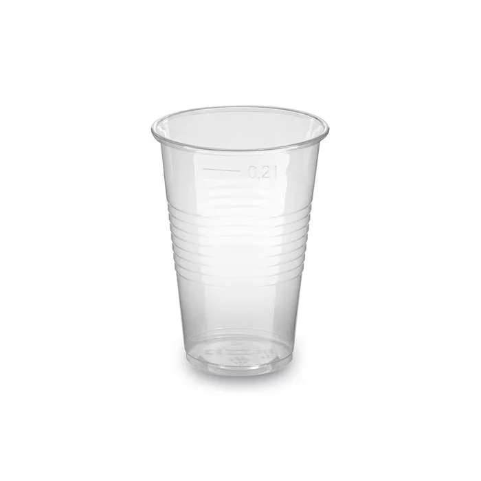 Główne zdjęcie produktu Kelímek průhledný 0,2 l -PP- (průměr 70 mm) [100 ks]