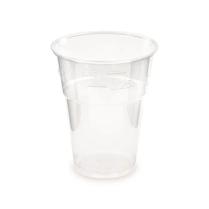 Główne zdjęcie produktu Kelímek průhledný 0,3 l (PLA) -BIO- (průměr 85 mm) [10 ks]
