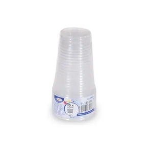 Kubek (PP) przezroczysty średnica 78mm 0,3L [10 szt]