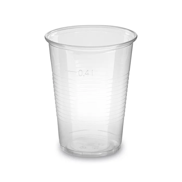 Główne zdjęcie produktu Kelímek průhledný 0,4 l -PP- (průměr 95 mm) [50 ks]