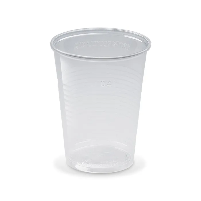 Główne zdjęcie produktu Kelímek průhledný 0,4 l -PP- (průměr 95 mm) [50 ks]