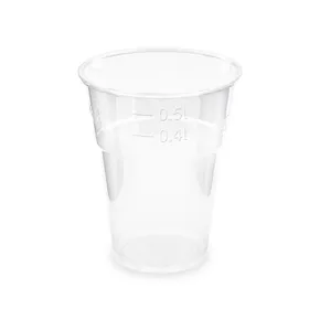 Kubek (PLA) przezroczysty średnica 102mm 0,5L [10 szt]