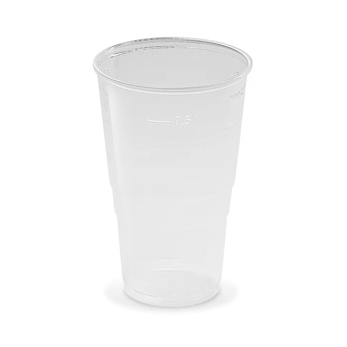 Główne zdjęcie produktu Kelímek průhledný 0,5 l -PP- (průměr 95 mm) [50 ks]