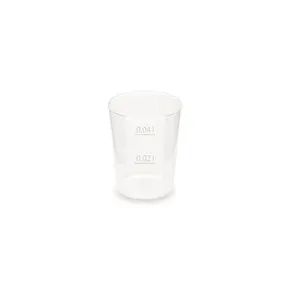 Kubek wielorazowy (PP) średnica 43mm 2cl/4cl [50 szt]