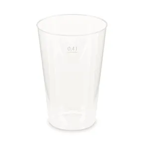 Kubek wielorazowy (PP) extra mocny średnica 87mm 0,4L [10 szt]
